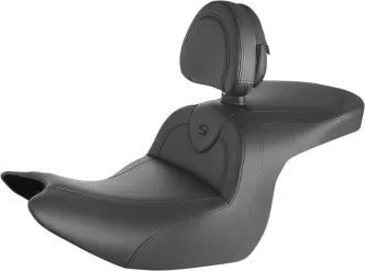 Saddlemen Roadsofa Seat With Drivers Backrest For Honda 2018-2022 GL1800 Goldwing Models (H18-07-187BR)