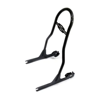 Doss 17.50 Inch Upright Sissy Bar Kit In Black For Harley Davidson 2005-2017 FLST/N/NSE & FLSTS, 2000-2006 FLSTF, 2000-2005 FXST/B/S Models (ARM940775)