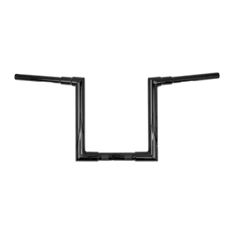 Burly Brand 12 Inch Jason Handlebar In Black For Harley Davidson 2015-2023 FLTR Road Glide Models (B12-6090B)