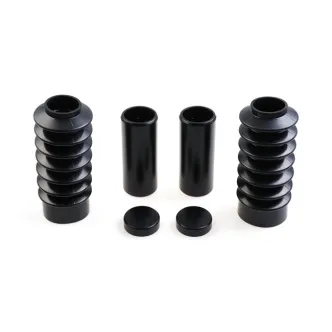 Cult Werk 6 Piece Fork Tube Cover Kit Short Version in Gloss Black Finish For Harley Davidson 2022-2023 Nightster RH975 Models (HD-NSR019)