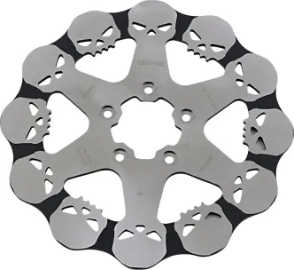 Galfer Front Solid Skull Brake Disc For Harley Davidson 2000-2013 Sportster, 2000-2007 Touring, 2000-2005 Dyna & 2000-2014 Softail Models (DF680RH)