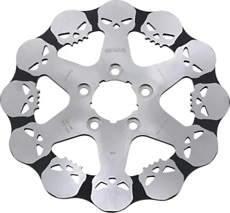 Galfer Rear Solid Skull Brake Disc For Harley Davidson 2000-2010 Sportster, 2000-2017 Dyna, 2000-2024 Softail & 2000-2007 Touring Models (DF681RH)