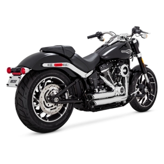 Vance & Hines Shortshots Staggered Exhaust System With PCX Technology In Chrome Finish For Harley Davidson 2018-2024 M8 Softail Models (17333)