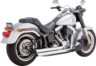 Vance & Hines Big Shots Staggered Exhaust System With PCX Technology In Chrome Finish For 1986-2017 Softail Models (17339)