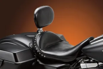 Le Pera Monterey Solo Seat With Drivers Backrest For Harley Davidson 2008-2023 Touring Models (LK-697BR)