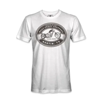 West Coast Choppers Death Glory Trade-mark T-shirt White Size Small (ARM047289)