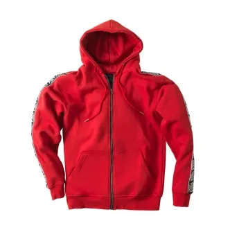  West Coast Choppers Taped Zip Hoodie Red Size Large (ARM368289)