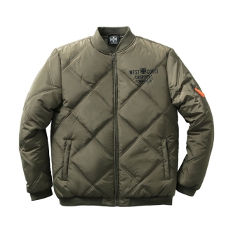 West Coast Choppers Rigid Jacket Olive Size Large (ARM719289)