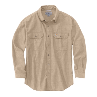 Carhartt Chambray Shirt Dark Tan Chambray Size Small (ARM564469)