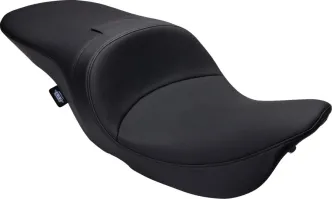 Drag Specialties Freedom Touring Smooth Black Vinyl Seat For Harley Davidson 2008-2024 Touring Models (0801-1503)