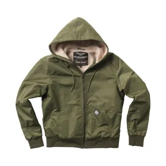 West Coast Choppers BFU Sherpa Nylon Jacket Olive Green Size Small (ARM676499)