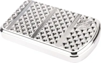 Thrashin Supply Co. Brake Pedal Cover Pad In Chrome For Harley Davidson Baggers (TSC-2201-3)