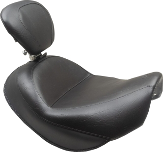 Mustang Wide Touring Solo Seat With Drivers Backrest For Suzuki 2015-2019 Boulevard C90T Models (89206)