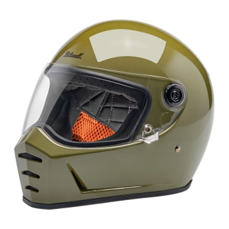 Biltwell Lane Splitter ECE R22.06 Helmet In Gloss Olive Green - XS (1004-154-501)