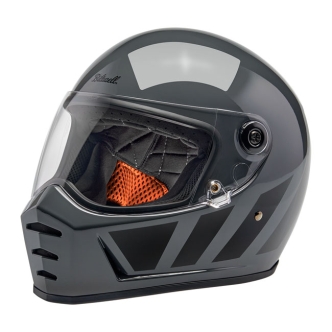 Biltwell Lane Splitter ECE R22.06 Helmet In Gloss Storm Grey Inertia - XS (1004-569-501)