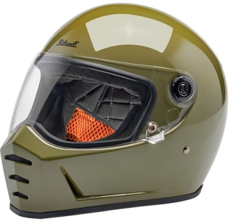 Biltwell Lane Splitter ECE R22.06 Helmet In Gloss Olive Green - S (1004-154-502)