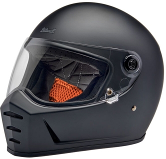 Biltwell Lane Splitter ECE R22.06 Helmet In Flat Black - L (1004-201-504)