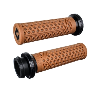 ODI Vans Signature Lock-On Grips In Gum Rubber Finish For 2008-2024 Harley Davidson E-Throttle Models (V31VHTWGR-BC)