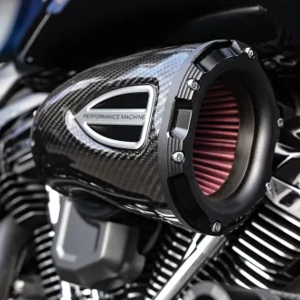 Performance Machine C4 Series Air Cleaner In Black Ops For Harley Davidson 2008-2016 Touring & 2016-2017 Softail Models (0206-2161-SMB)