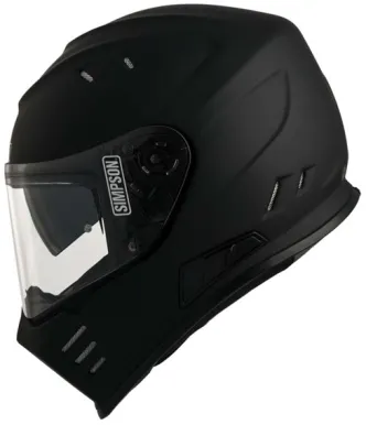 Simpson Venom Helmet - Matt Black - Size Small (ARM045999)