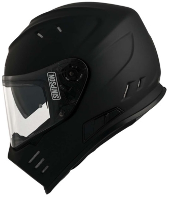 Simpson Venom Helmet - Matt Black - Size Large (ARM245999)