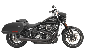 Bassani Road Rage 2 Into 1 Exhaust In Black For Harley Davidson 2018-2024 Softail Sport Glide (1S82RB)